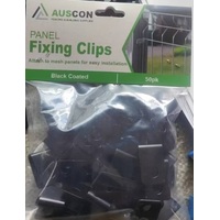 BLACK Panel Fixing Clips 50 PACK - Weld mesh clips