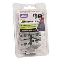 BLACK Panel Mounting Clips pk8 - Weld mesh Mounting clips