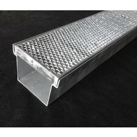 300mm Gal Steel Grates & Box channel HEELPROOF- 3m long