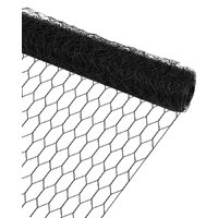 BLACK Chicken Wire 180 high  -50mm holes - 0.9mm thick