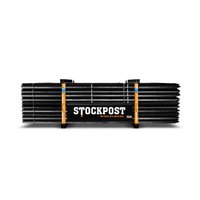 Stockpost Star Picket Black 165cm (5'6")-  400 pack