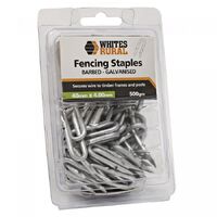 Fencing staples- Barbed U Nails –  40 x 4 mm 500g Box